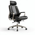 Ergonomische bureaustoel met verstelbare rugleuning in zwart 60 x 60 x 120cm
