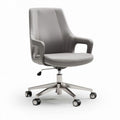 Bureaustoel met stoffen bekleding in lichtgrijs en verstelbare hoogte 60 x 60 x 90cm